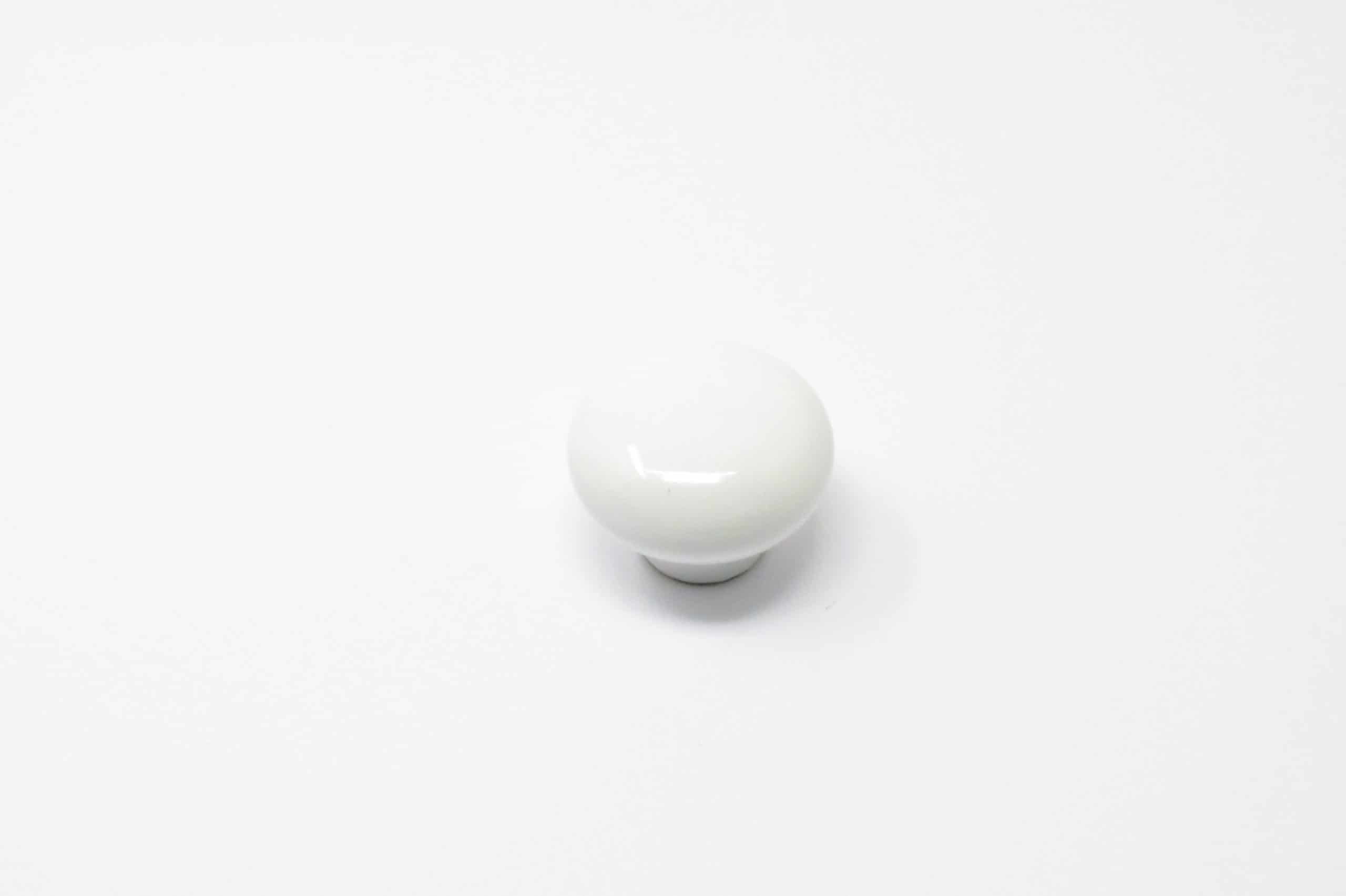 INTERFER - Puxador Porcelana Oriental Branco Liso
