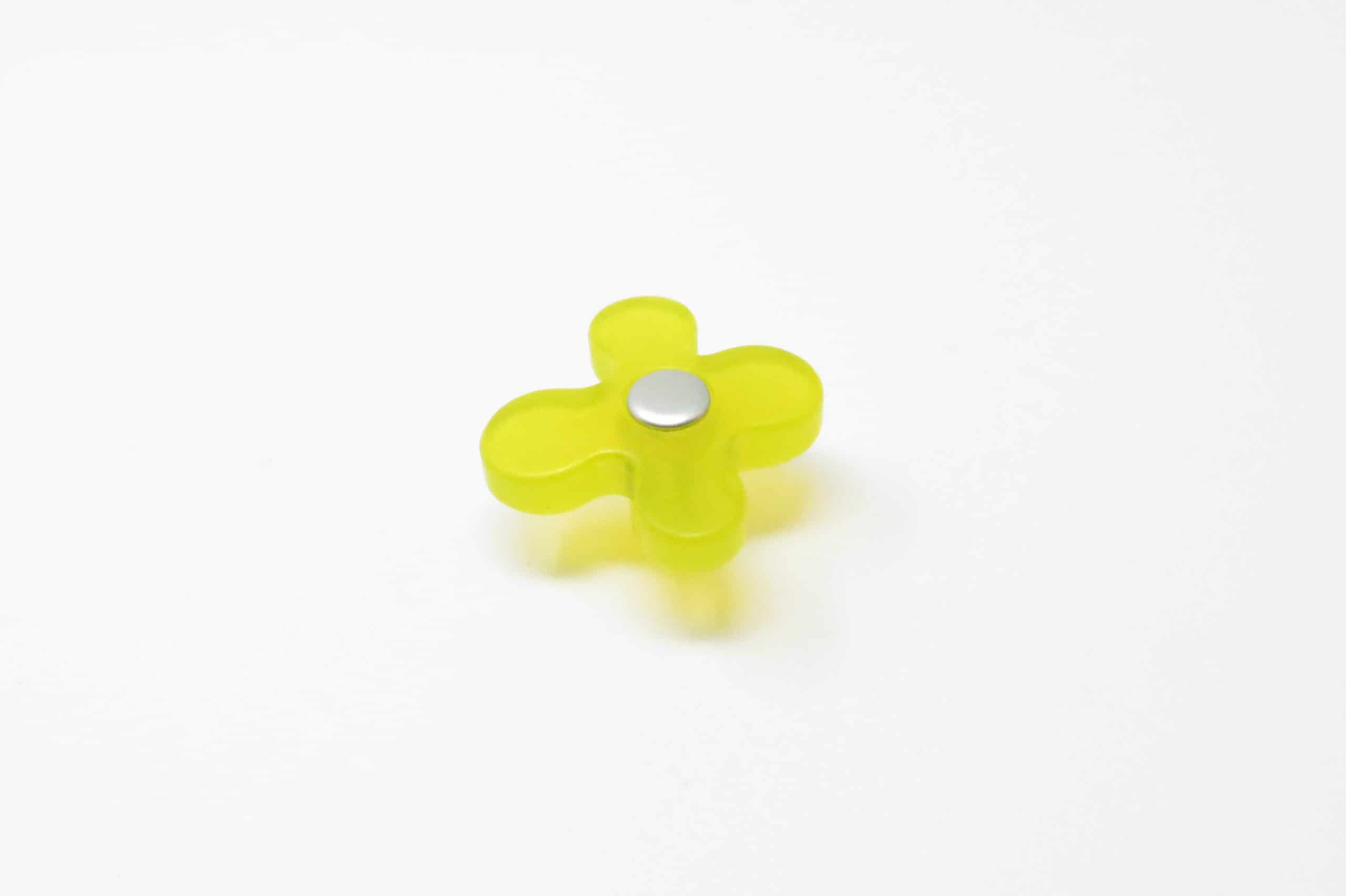 INTERFER - Puxador Arco-íris Flor Amarelo