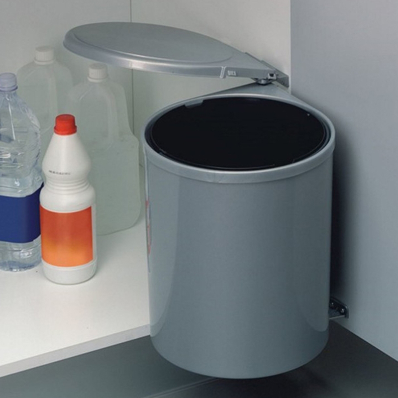 INTERFER - Balde Lixo Redondo 13L Cinza