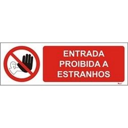 AMAN - Autocolante Entrada Proibida Estranhos
