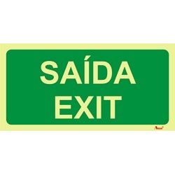 AMAN - PVC Fotoluminescente Saída Exit