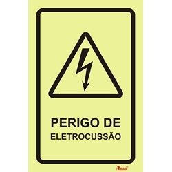 AMAN - PVC Fotoluminescente Perigo Eletrocussão
