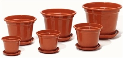 IN &amp; OUT - Vaso 25Cm Terracota