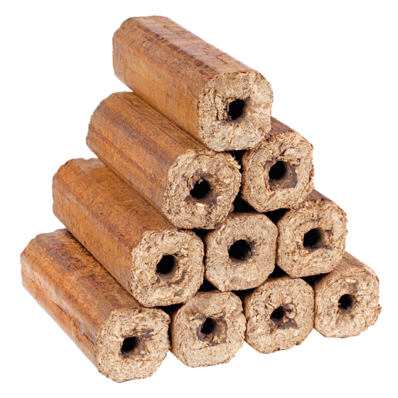 NOVA LENHA - Briquetes de Madeira Perfurada 12UN