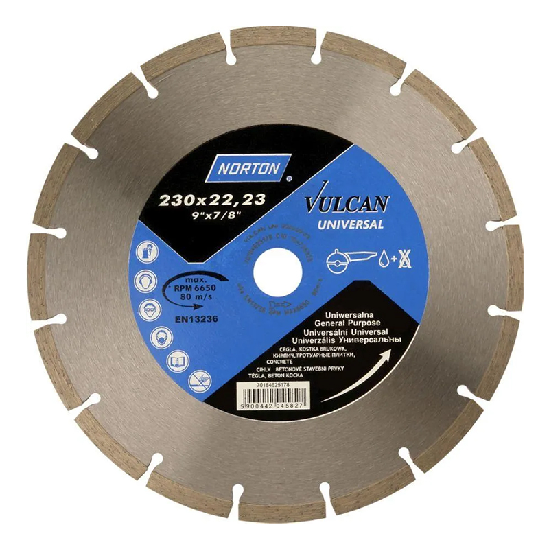 NORTON VULCAN - Disco Diamante Universal 230X22.23