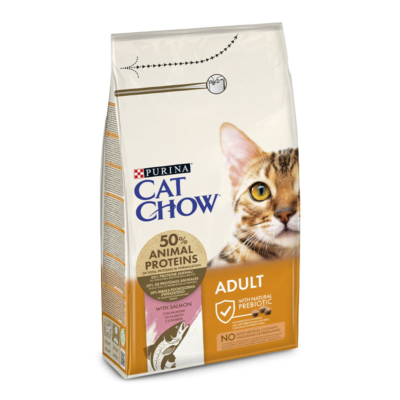 CAT CHOW - Alimento Gato Atum Salmão 1.5Kg
