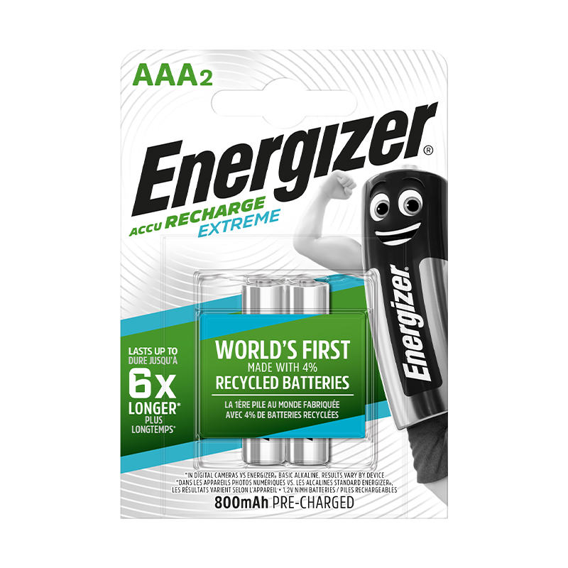 ENERGIZER - Pilha Recarregável Extreme AAA 800 Bl2