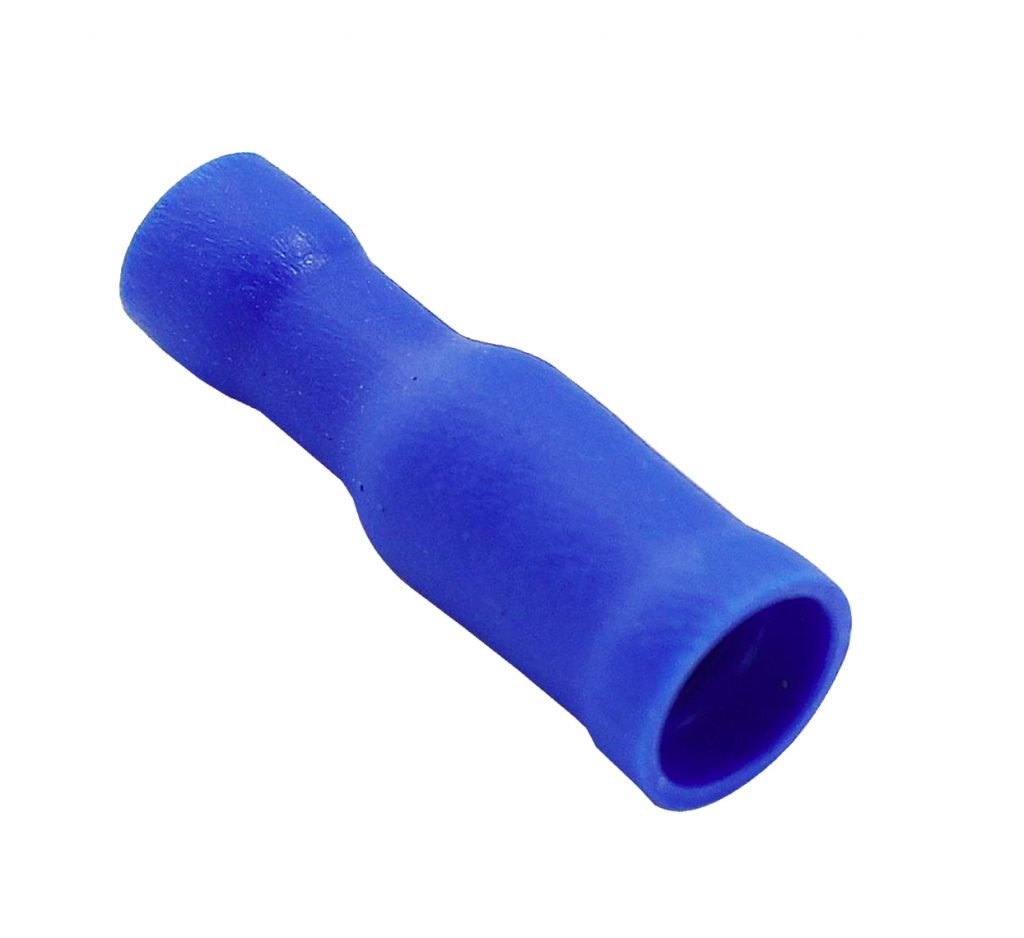 ELECTRALINE - 10 Terminais cilíndricos fêmea azul 4mm