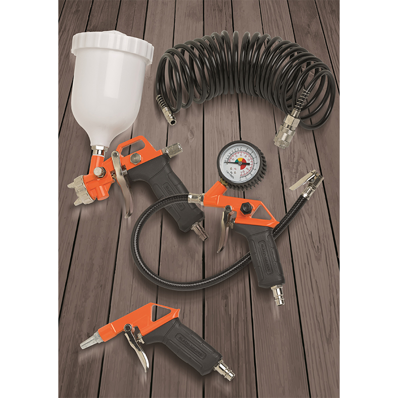 BLACK DECKER - Kit Compressor 4 Pecas
