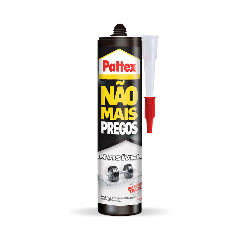 PATTEX - Cola de Montagem Não Mais Pregos Invisível 310Ml