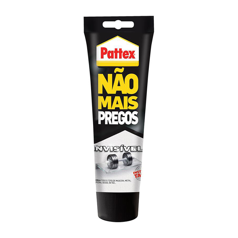 PATTEX - Cola de Montagem Não Mais Pregos Invisível Tubo 200Ml