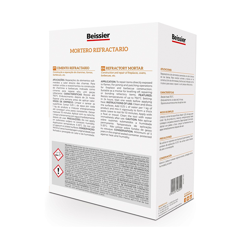 AGUAPLAST - Beissier Cimento Refratário 2KG