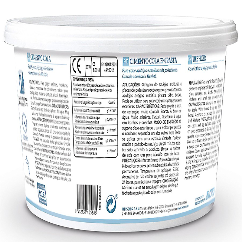 AGUAPLAST - Beissier Cimento Cola Pasta 1KG