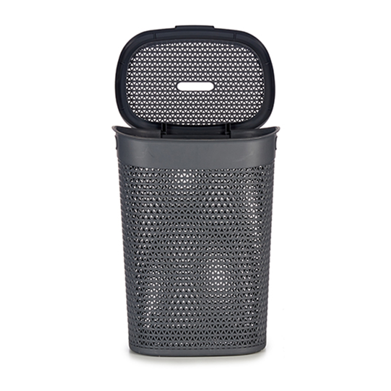 KIPIT - Cesto Roupa com Tampa Antracite 60L
