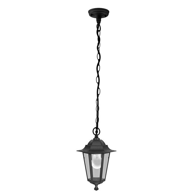 EGLO - Candeeiro Suspensão Laterna 4 Preto