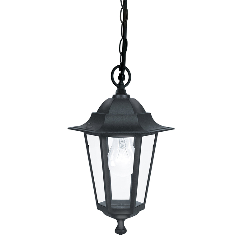 EGLO - Candeeiro Suspensão Laterna 4 Preto