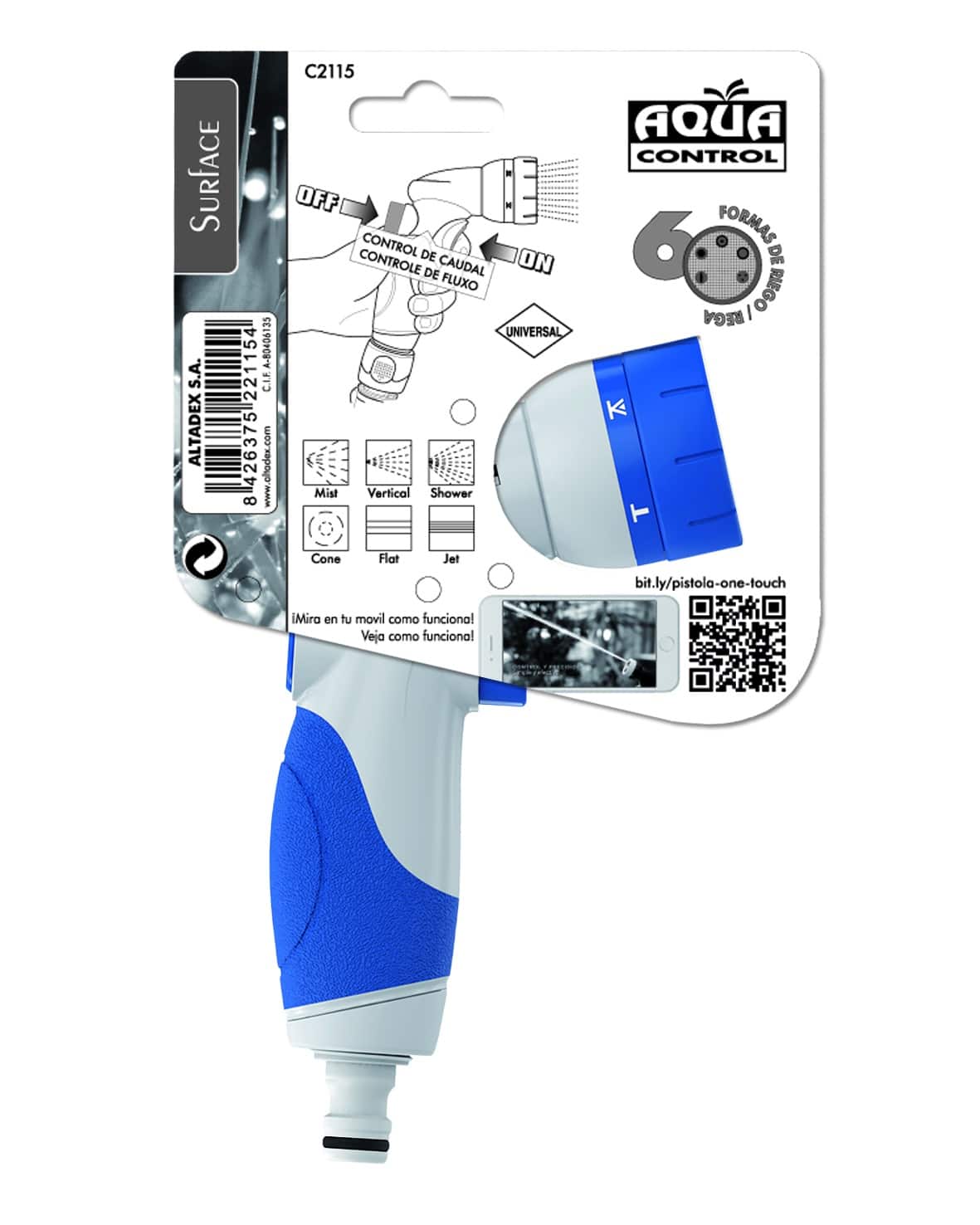 ALTADEX - Pistola Bimateria “One-Touch" 6 Posições