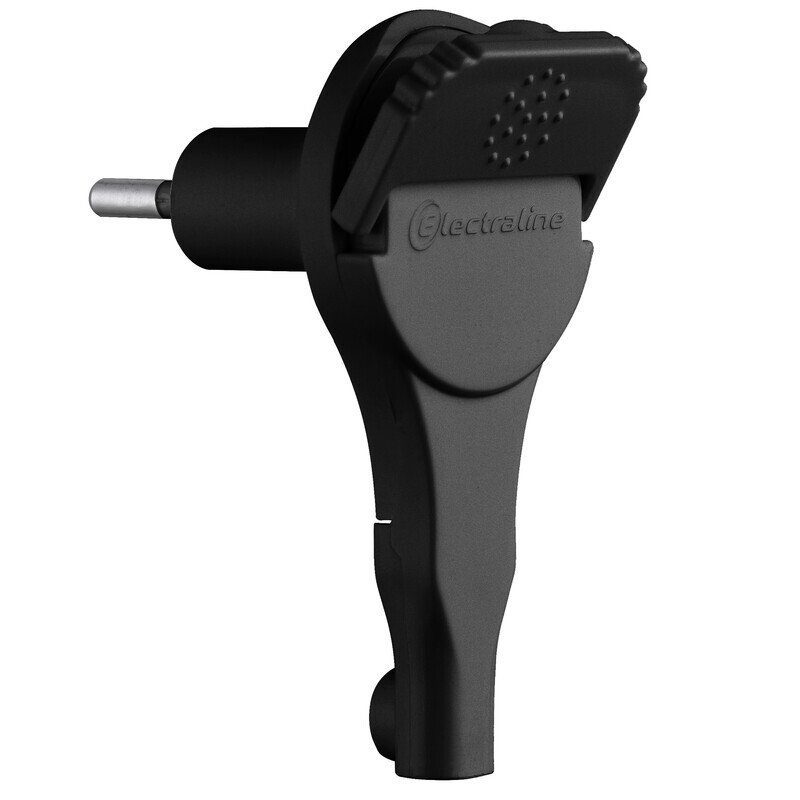 ELECTRALINE - Ficha plana Bipolar 6A - Preta
