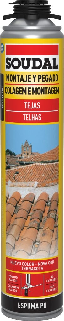 SOUDAL - Espuma Telhas Pistola Terracota