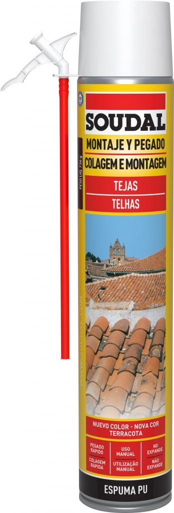 SOUDAL - Espuma Telhas Manual Terracota