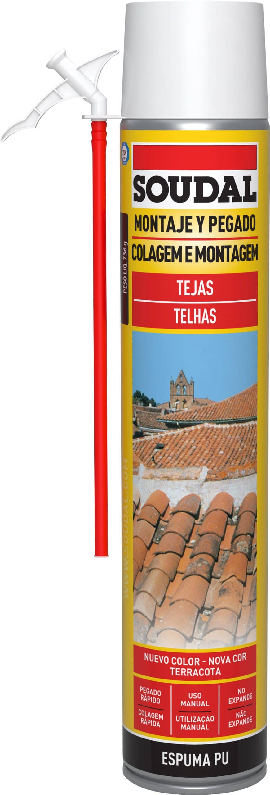 SOUDAL - Espuma Telhas Manual Terracota