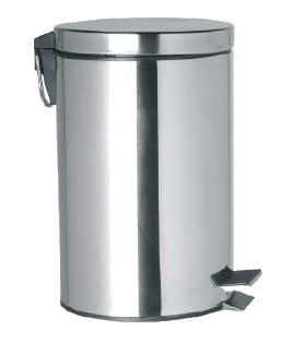 Balde WC Inox Brilho 3L