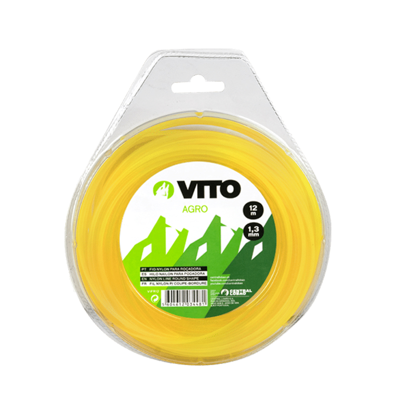 VITO - Fio Nylon Roçadora 1.3MM 12M