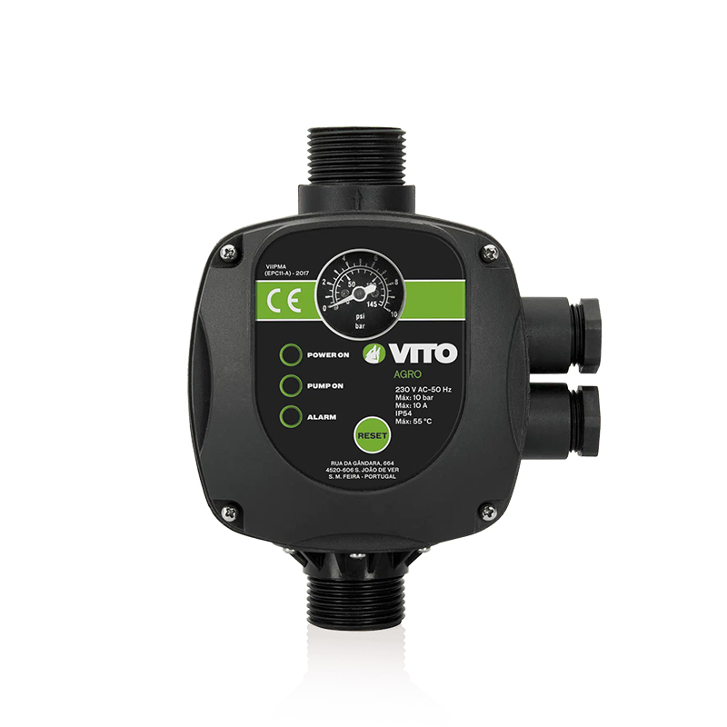 VITO - Interruptor Pressão com Manómetro para Bomba