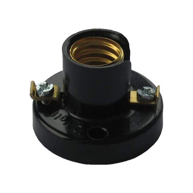 ELECTRALINE - Casquilho c/ Base E14 Preto