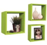 FEPRE - Kit 3 Cubos Decorativos Verde