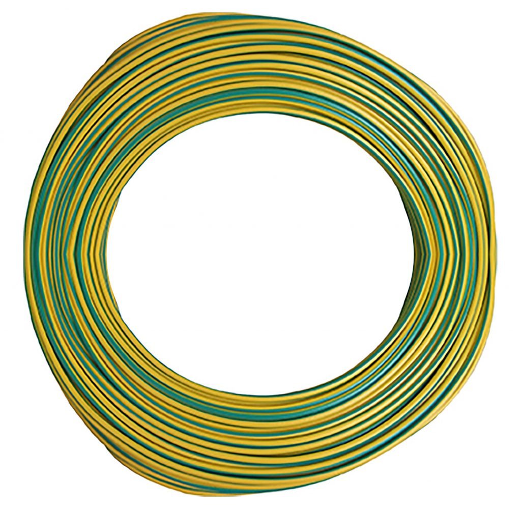 ELECTRALINE - Cabo HO7 V-U 1x2,5mm² - Amar/Verde - MB