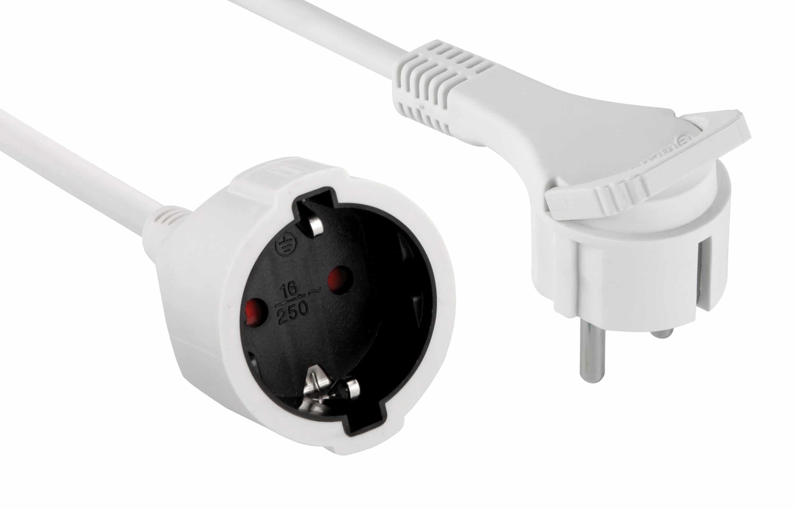 ELECTRALINE - Prolongador M/F 16A 3G1,5mm2 - 3 Mt - Branco