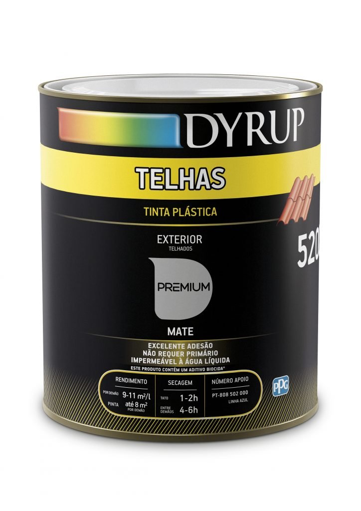 DYRUP - Tinta Telhas Preto 0.75L
