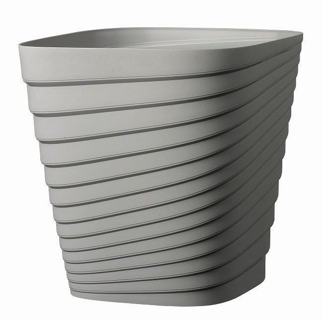 DEROMA - Vaso Quadrado Slinky Cinzento