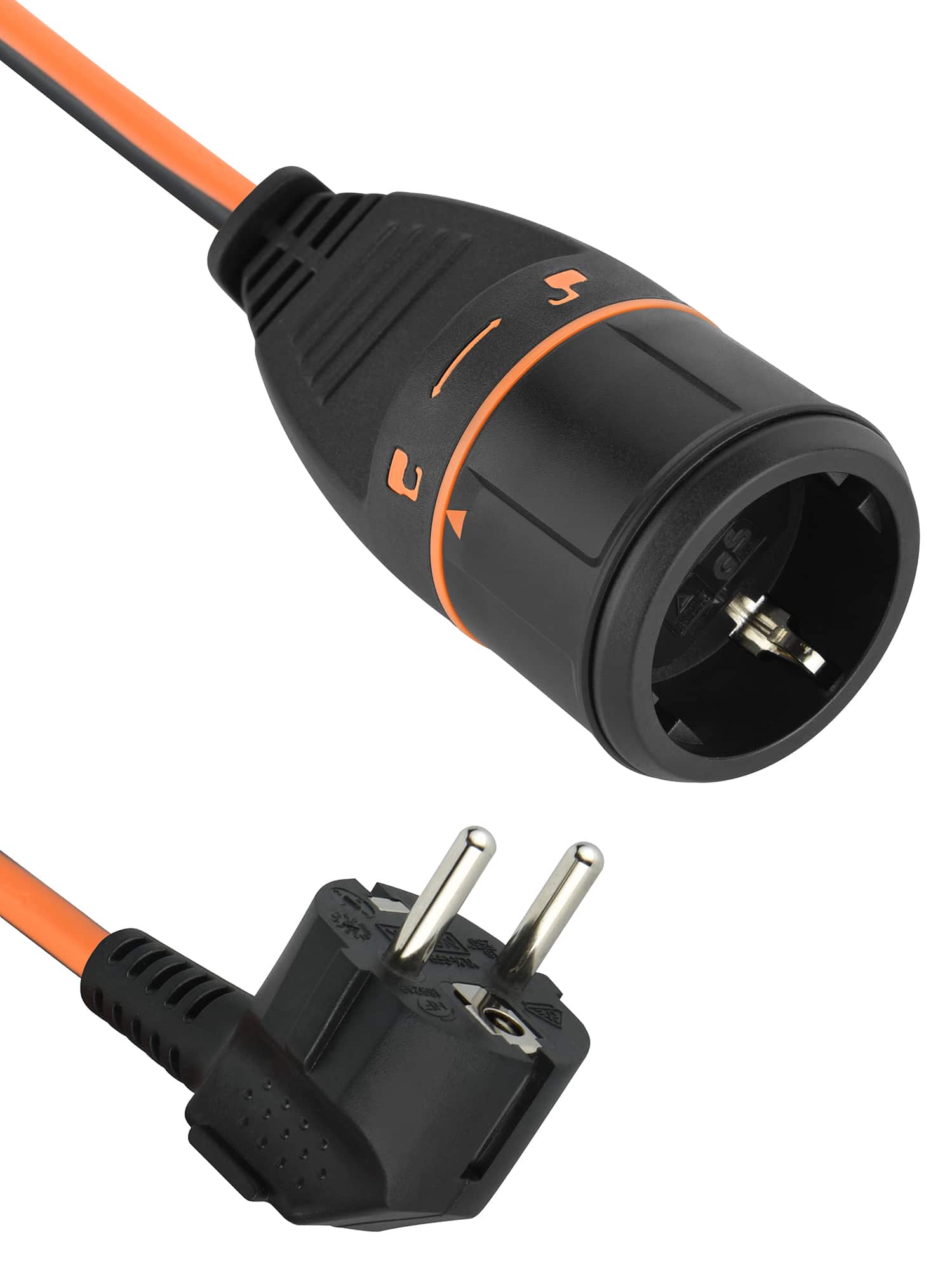 ELECTRALINE - Prolongador ELECTRALOCK Cabo 3G1,5 10M Laranja