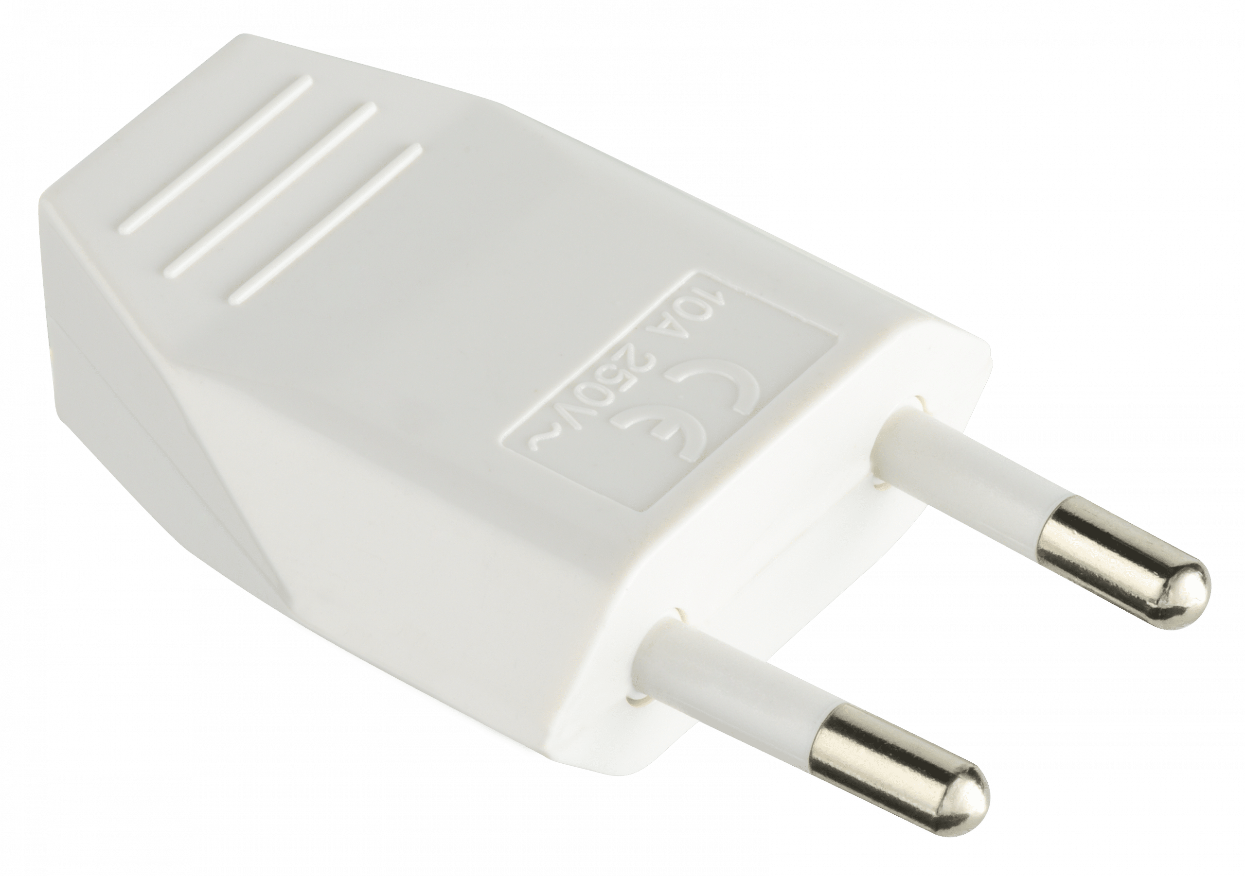 ELECTRALINE - Ficha Bipolar 10A 250V Branca