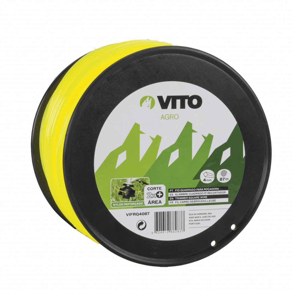 VITO - Fio Quadrado Roçadora 4,0MM 87M