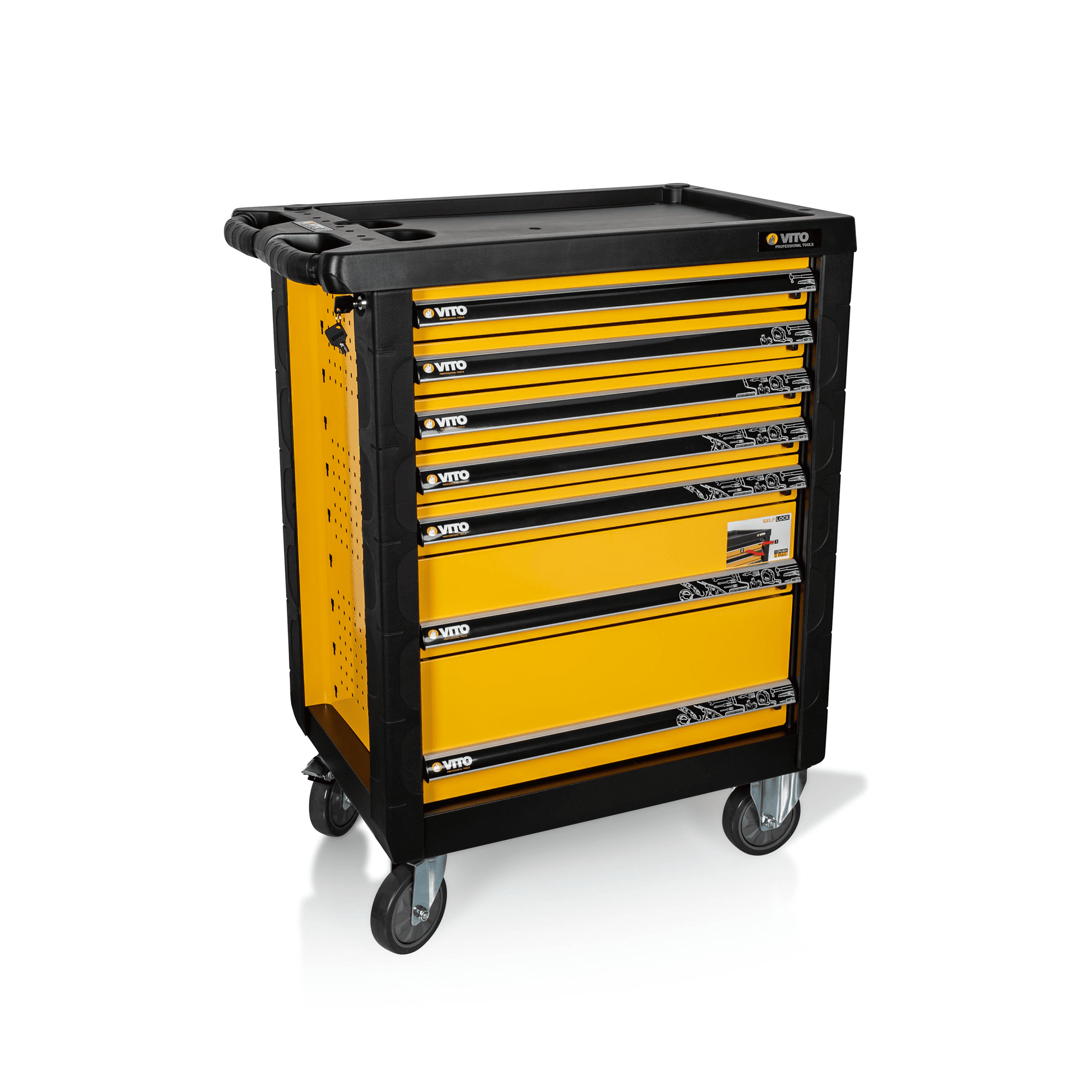 VITO - Trolley para Ferramentas 7 Gavetas