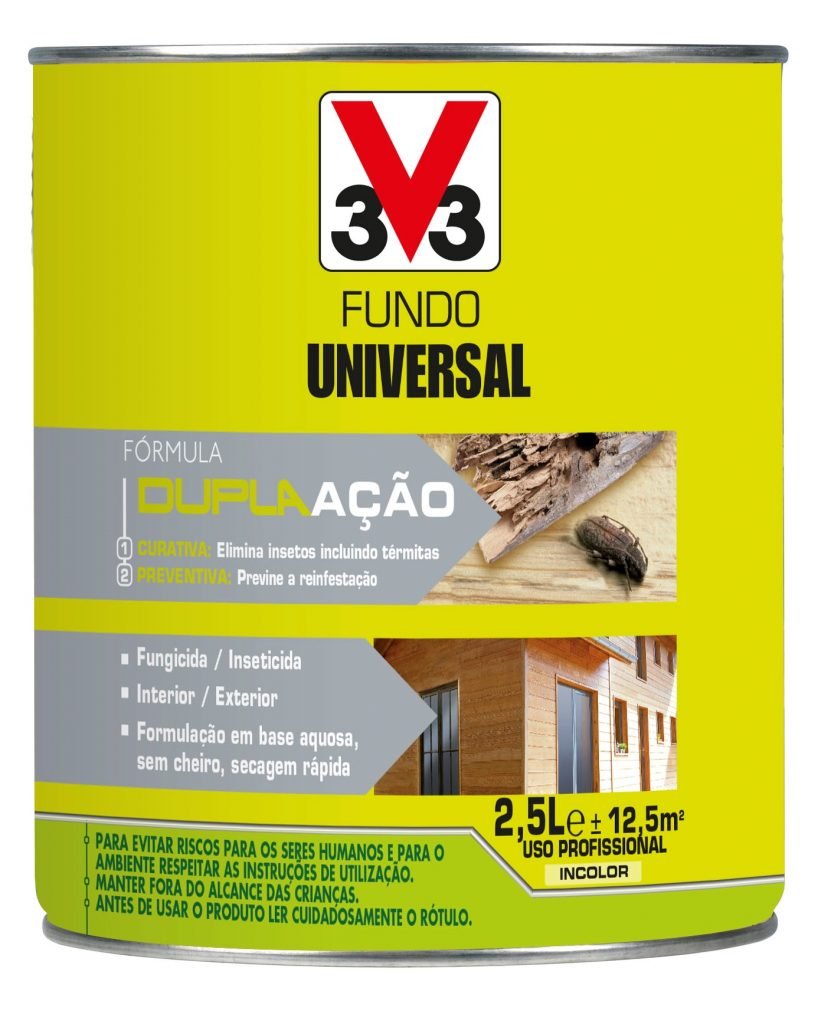 V33 - Tratamento Madeira Fundo Longa Duração Incolor 2.5L