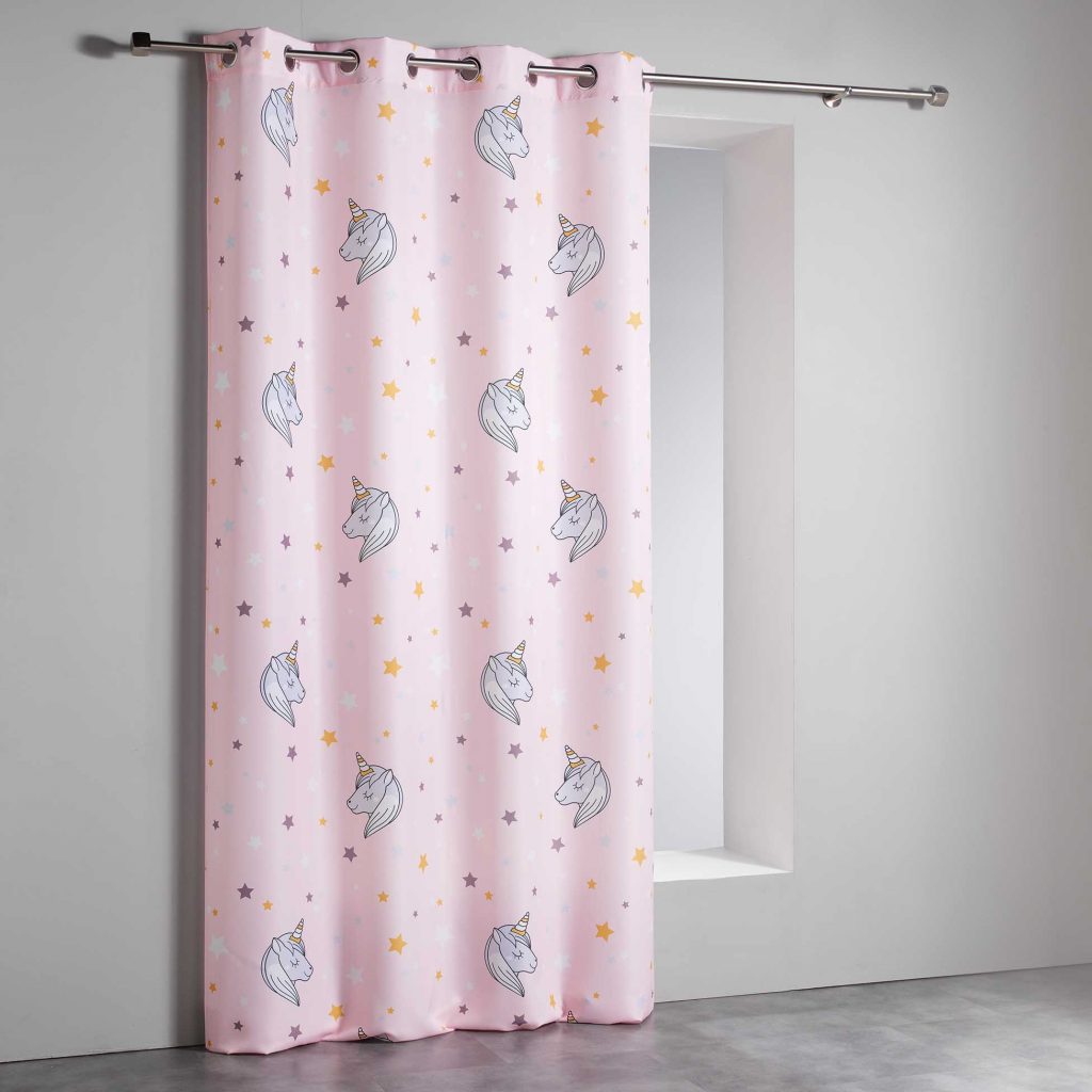 U10 - Cortina com Ilhós "Lilirose" 140X260CM