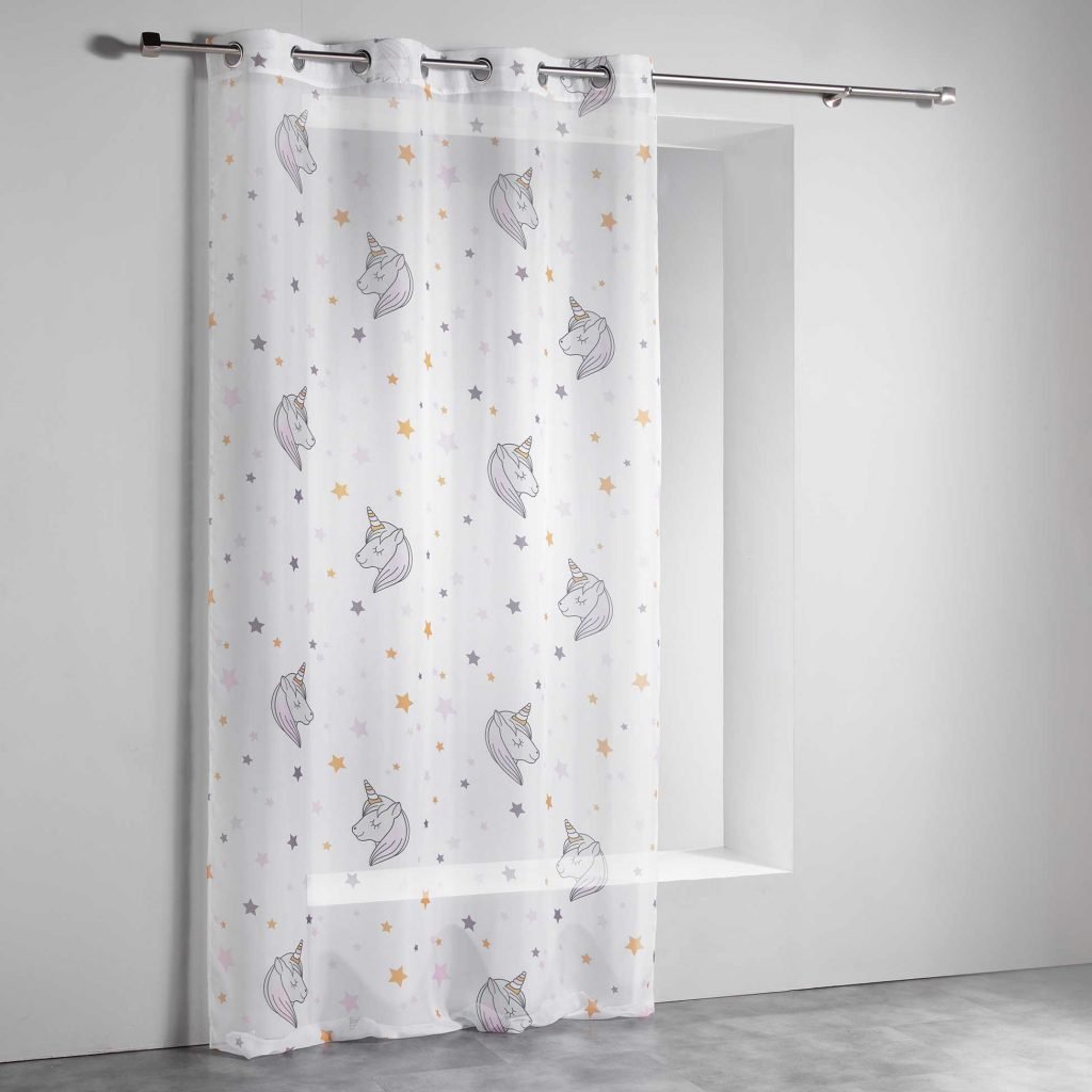 U10 - Cortina com Ilhós "Lilirose" 140X240CM