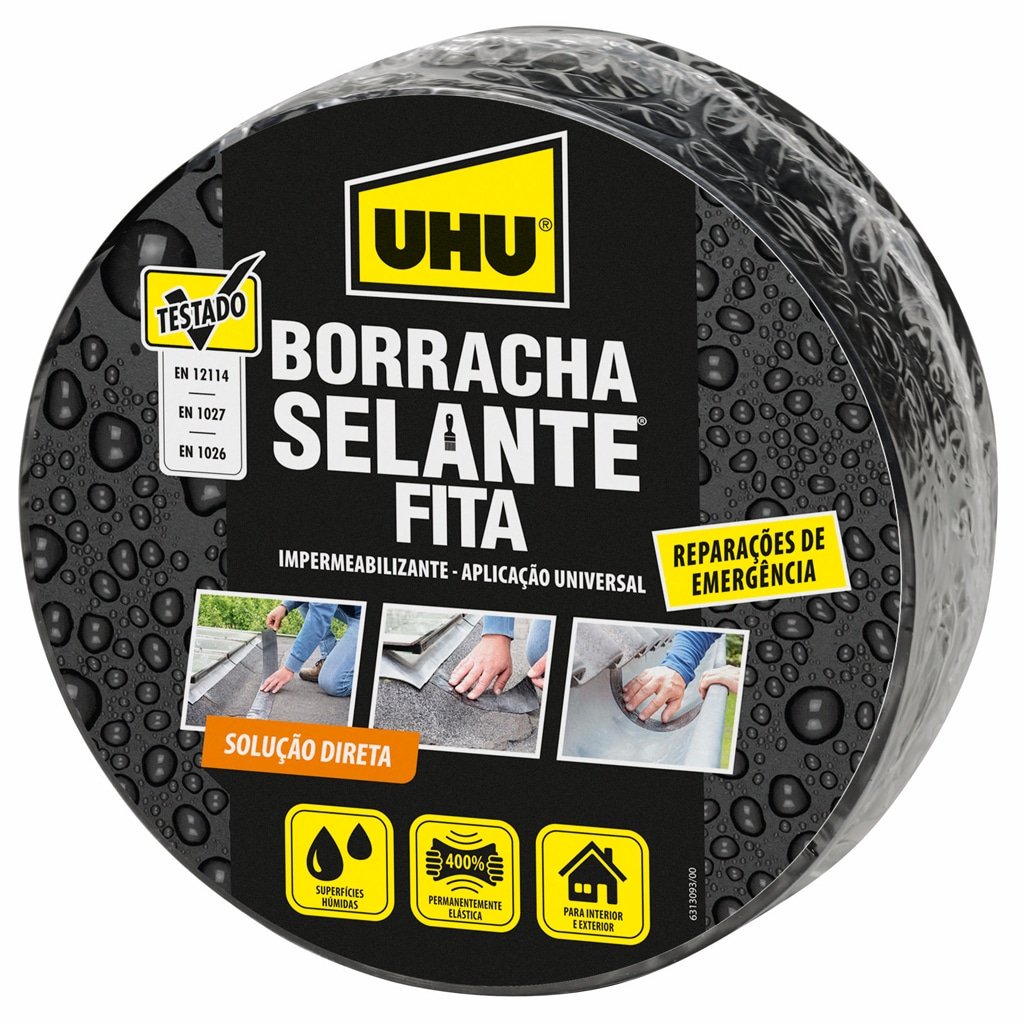 UHU - Fita Borracha Selante 75MM 5M