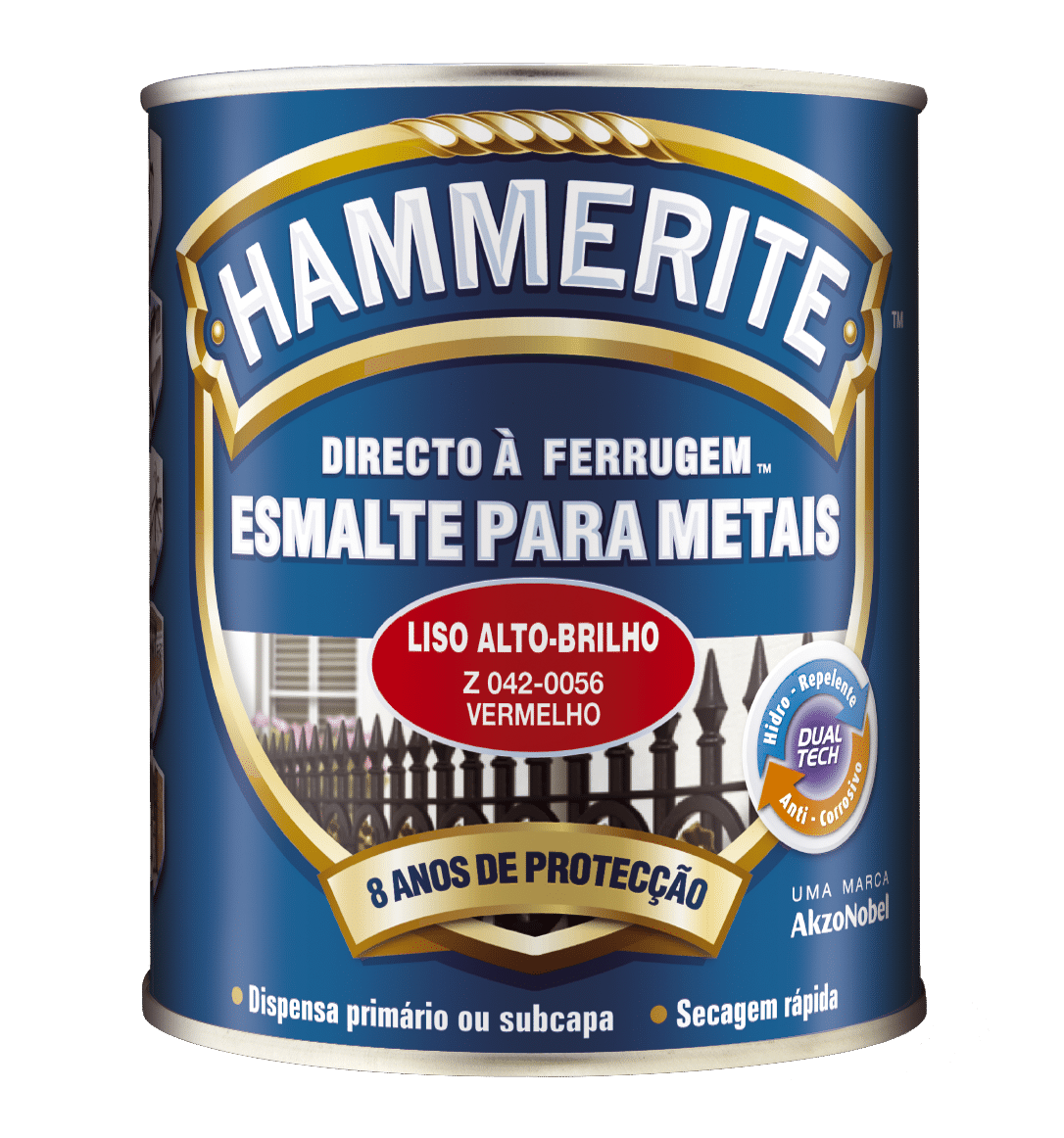 ROBBIALAC - Esmalte Antioxidante Liso Vermelho 0.75L