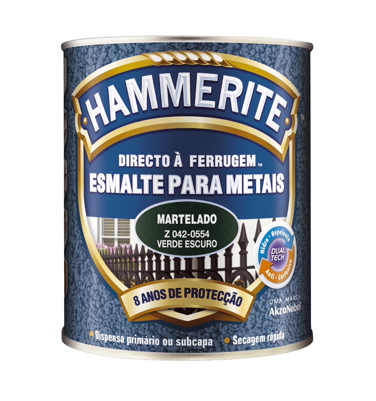 ROBBIALAC - Esmalte Martelado Verde Escuro 0.75L