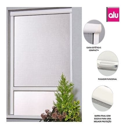 MOUSTIKIT - Rede Mosquiteira Enrolar Alumínio 160X150Cm
