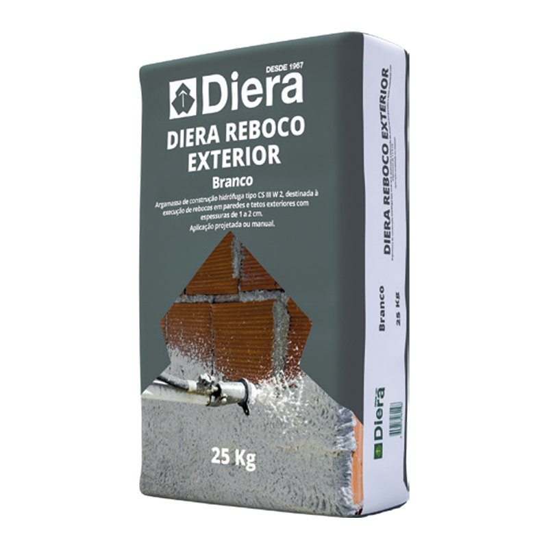 DIERA - Argamassa Reboco Exterior Branco 25Kg