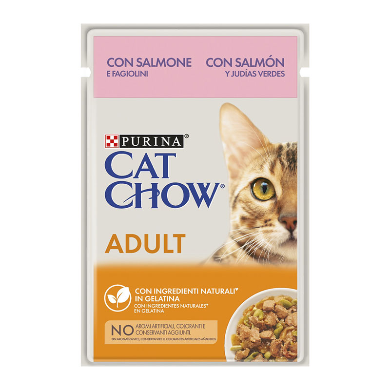 CAT CHOW - Cat Chow Adulto Salmão/Atum 85G