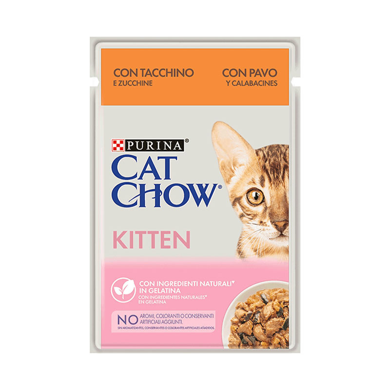 CAT CHOW - Cat Chow Gatinhos Peru/Curgete 85G