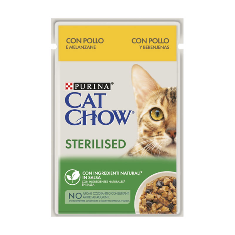 CAT CHOW - Cat Chow Esterilizados Frango/Beringela 85G