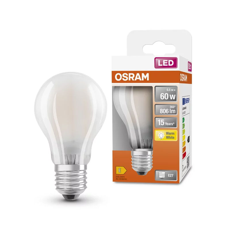 OSRAM - Lâmpada Led Std 6.5W 827 E27 806L